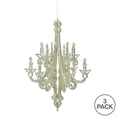 thumbnail image 3 of Candelabro Vickerman con purpurina de champán con adorno navideño, 3 of 3
