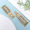 thumbnail image 2 of Pearl Beaded Bracelet Compatible with Apple Watch Band 38/40/41/42mm(Series 10) Women Fashion Cute Beads Stretchy Strap Replacement for iWatch 10/9/8/7/SE/6/5/4/3/2/1/SE Bands,Silver, 2 of 8