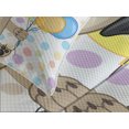 thumbnail image 4 of Ambesonne Birthday Quilted Bedspread Set 3 Pcs, Birthday Pug Dog, King Size, Multicolor, 4 of 5