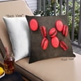 thumbnail image 1 of Ahgly Company Foods Macarons Outdoor Throw Pillow, 18 inch by 18 inch, 1 of 6