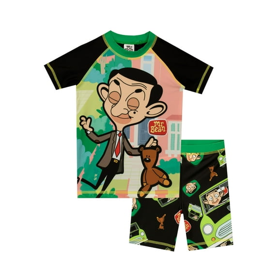 Mr Bean Boys Teddy Swim Set Black Sizes 4-10