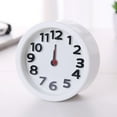 Clock,Circular Small Bed Compact Travel Quartz Beep Alarm Clock Cute