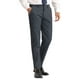 thumbnail image 4 of Pantalones INSPIRE CHIC para hombre, corte regular, frente plano, formales, de vestir, a cuadros, talla 34, gris oscuro, 4 of 5