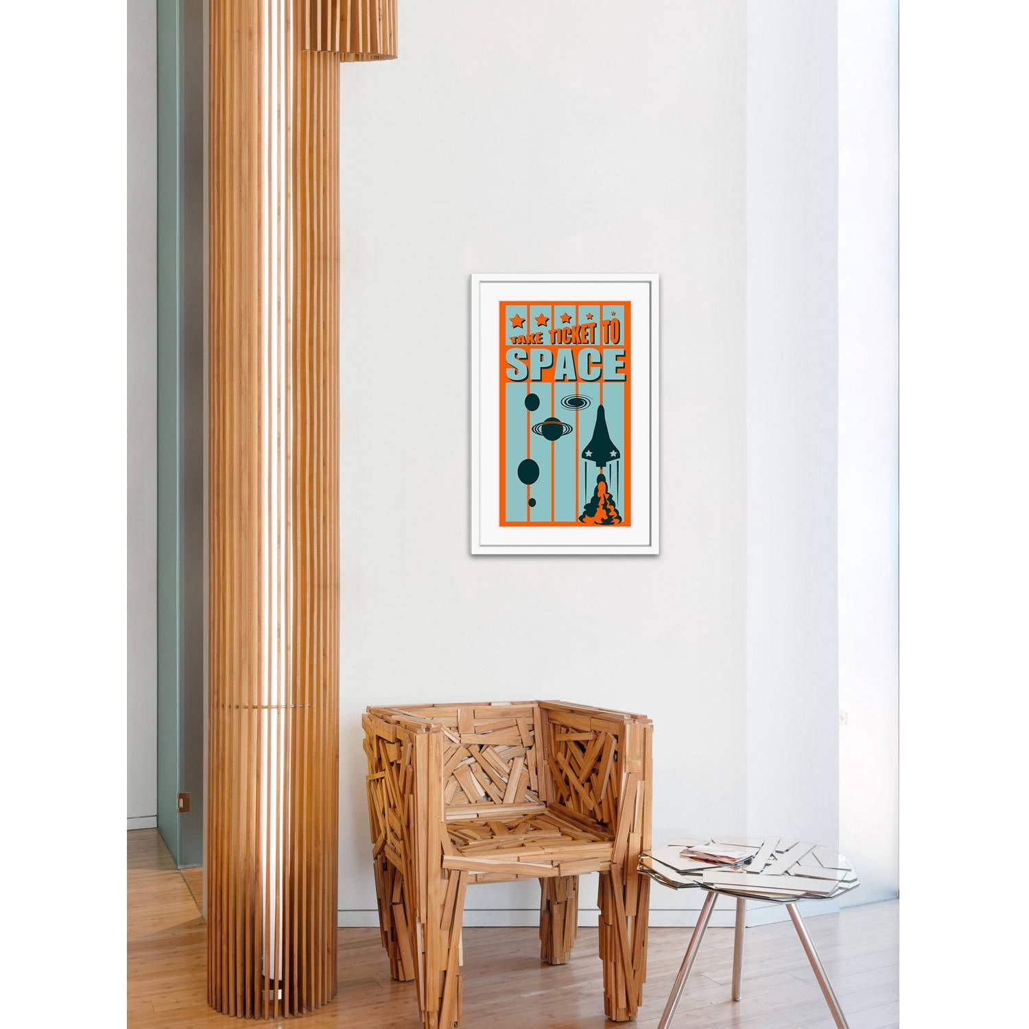 "Ticket to Space" Framed Painting Print