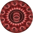 thumbnail image 1 of Ahgly Company Machine Washable Indoor Round Transitional Crimson Red Area Rugs, 8' Round, 1 of 7