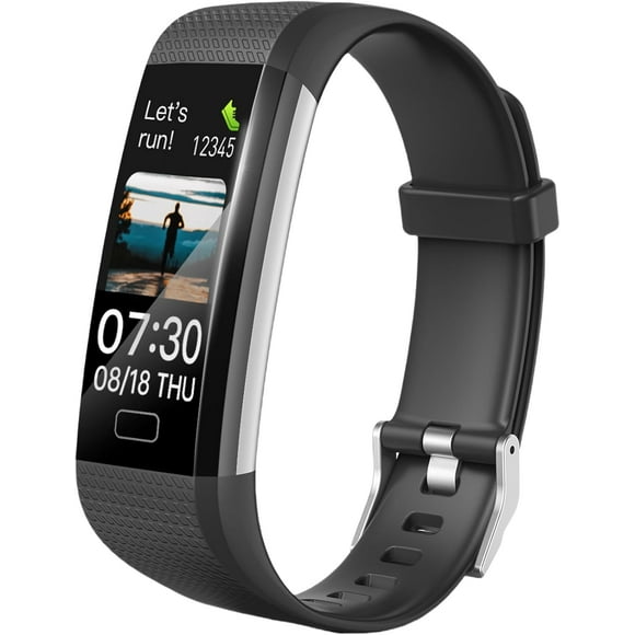 shiyou-Fitness Tracker with Heart Rate Monitor/Calories Counter/Pedometer, Activity Tracker Watch with Blood Pressure/Sleep Monitor, Smart Tracker Watch with Ip68 Waterproof for Women Men (Black)