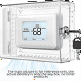 thumbnail image 3 of Large Thermostat Lock Box Cover with Key for , Clear Thermostat Cover Fits Thermostats y14036, 3 of 6
