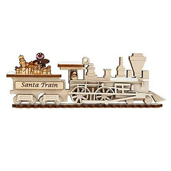 Ginger Cottages Santa Train Ornaments for Christmas Tree