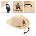 thumbnail image 2 of Sombrero de vaquero para niños, ideal para acampar al aire libre y picnics, transpirable, de verano, para niños y niñas., 2 of 6