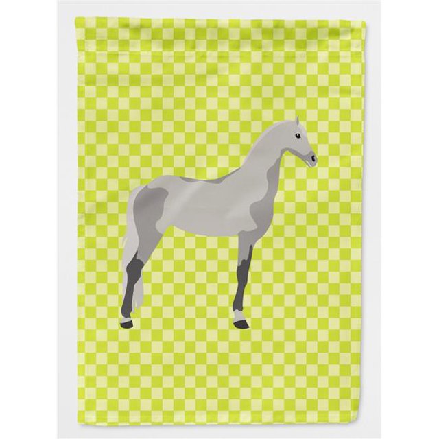 Carolines Treasures BB7734GF Orlov Trotter Horse Drapeau Vert Jardin Taille