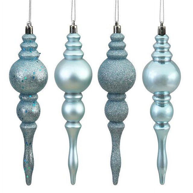 Vickerman N500232 Bleu Bébé 4 Finitions Assorties - 7 Po. - 8 par Boîte