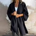 thumbnail image 3 of HTNBO Women's Shawl Wraps Soft Open Front Poncho Elegant Cardigan Shawls Sweater for Fall Winter, 3 of 7