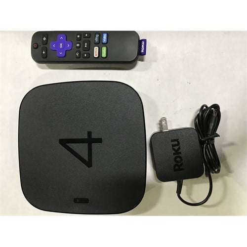 Restored Roku 4 Streaming Media Player (4400R) 4K UHD (Refurbished