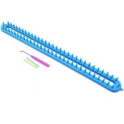 1Pcs Long Knitting Loom DIY Weaving Loom for Scarf Sweater Shawl Stitch Knit Weaving Tool with 62 Pegs