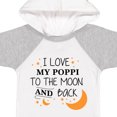 thumbnail image 4 of Inktastic I Love My Poppi to the Moon and Back Boys or Girls Baby Bodysuit, 4 of 5