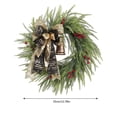 thumbnail image 3 of Qocolhg Christmas Wreaths Garland for Front Door Round Gift Indoor Outdoor Party Wall Hanging Ornament Artificial Wreath for Window, Christmas Decorations Clearance, 3 of 4