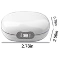 thumbnail image 3 of Open-Ear Bluetooth Headphones & 32GB MP3 Player, IP68 Waterproof, Bone Conduction Headphones, Secure Fit for Workouts, Running and Swimming, Built-in Microphone, App(White), 3 of 7