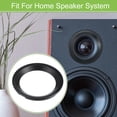 thumbnail image 3 of Unique Bargains 4 Pcs 3' Subwoofer Speaker Rings Cover Spacers Decorative Circle Without Mesh Grille ABS Black, 3 of 8