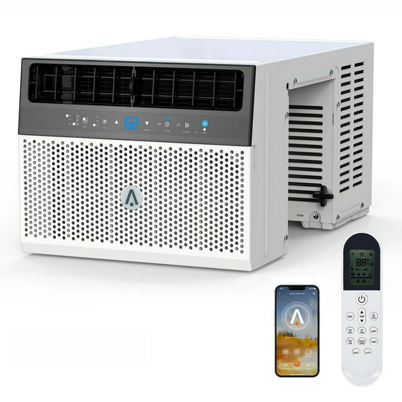 Twister.CK 8,000 BTU U-Shaped Window Air Conditioner with WiFi, Energy-saving Saddle Type AC Unit, Cooling Up to 370 Sq.ft With Remote & App, White