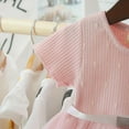 thumbnail image 3 of CNKOO Robe d'Été pour Bébé Fille Mignonne en Coton avec Coutures en Maille, Manches Courtes, Robe de Princesse Douce pour Enfants, Tutu de Fête, 3 of 9