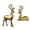 Golden, variant on Ruanlalo 1 Pair of Deer Sculpture Christmas Small Reindeer Figurine for Living Room TV Cabinet Home Office Decoration