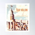 thumbnail image 2 of Visit Tar Valon Poster Wall Art, Modern Wall Decor For Living Room Bedroom, 12x18 UNFRAMED, 2 of 3