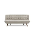 thumbnail image 5 of New Spec Furniture Urban Sofabed Upholstery Fabric With Wooden Legs In Beige, 5 of 5