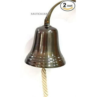 Subh Labh Wall Hanging Bell Hindu Brass Door Hanging Bells for Home Decor 2  Pcs