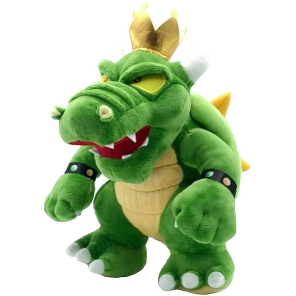3Pcs Super Mario Bowser King Koopa Plush, Mario Stuffed Animals, Mario Soft Stuffed Plush Toy Green - 12"