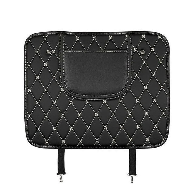 2piece antikick pad car seat backrest, for Peugeot 3008 II , waterproof front seat backrest antikick pad