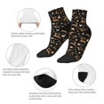 thumbnail image 5 of Fuzoiu Christmas Cookie Reindeer Print Adult Socks, Crew Moisture-wicking Socks, Unisex Cushion Crew Socks,Casual Sports Ankle Socks, 5 of 7