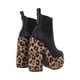 thumbnail image 3 of Botín Chunky De Plataforma Sinaloa Para Mujer Piel Sintético Animal Print Negro, 3 of 5