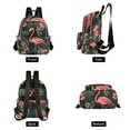 thumbnail image 4 of FORMRS Mini Backpack Purse for Women Travel Daypack Casual Shoulder Bag, Red Flamingo Pattern, 4 of 7