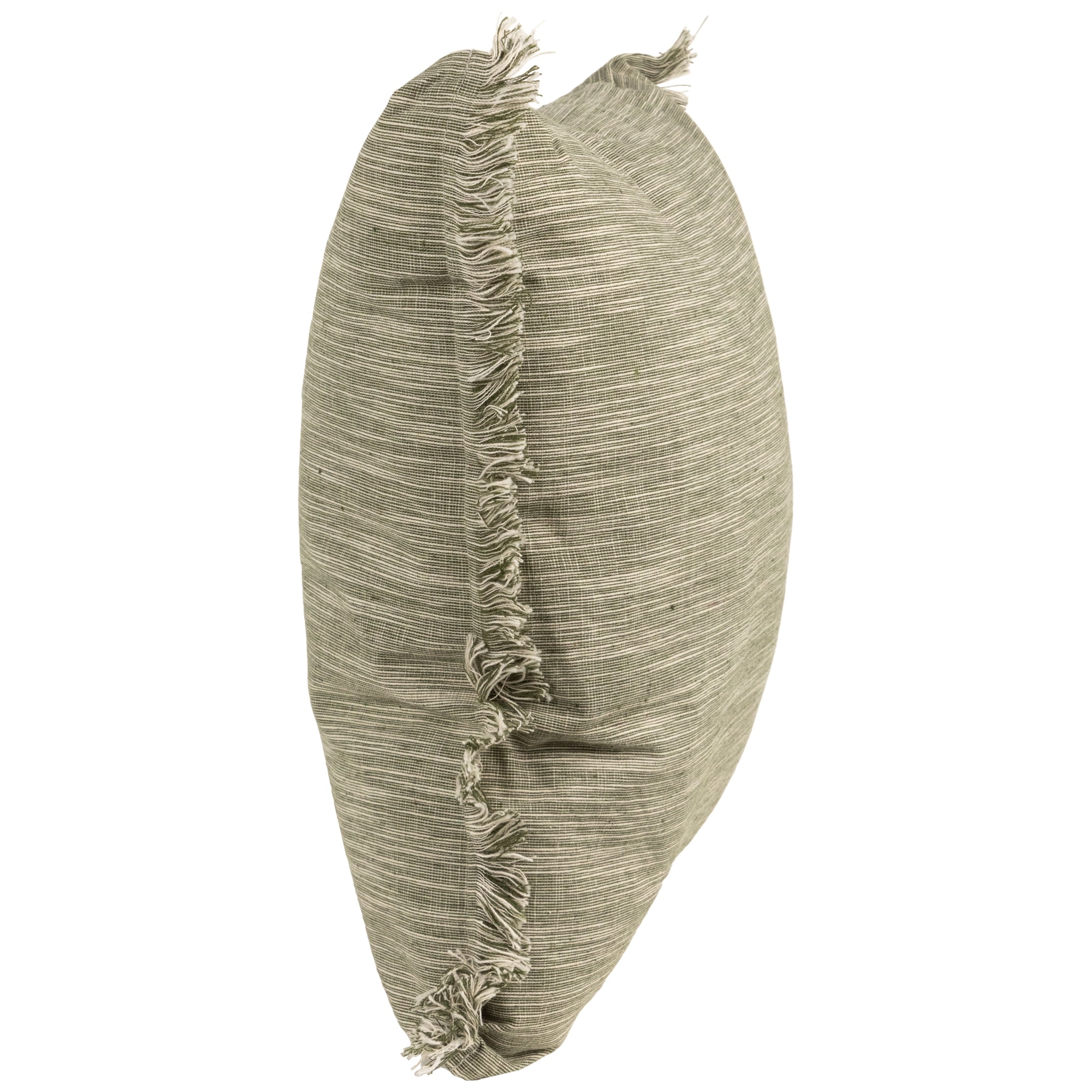 Northlight Square Throw Pillow with Fringe - 15" - Sage Green