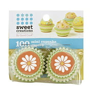 Sweet Creations 100 Count Easter Baking Cup Cupcake Papers, Flowers, Green