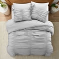 thumbnail image 2 of Grace Living Karsten 2pc Twin/Twin XL Comforter Set, Grey, 2 of 6