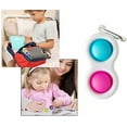 thumbnail image 2 of Simple Dimple Fidget Toy Silicone Bubbles Flipping Board Toy, Sensory Squeeze Toys Stress Relief Hand Toy, Dimple Fidget Toy for Concentration Training, Brain Development Toy for Kids Adults, 2 of 7