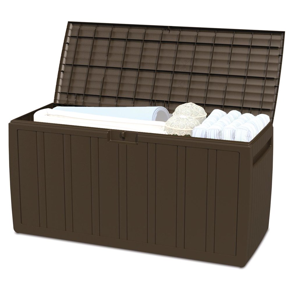 Ram Quality Products Outdoor Storage Deck Box Patio Furniture, 71