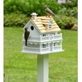 thumbnail image 2 of Plow & Hearth Wooden Cape Cod Birdhouse with Real Pine Shake Shingles and Pole Set, 2 of 2