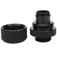 thumbnail image 4 of 2Pcs Water Cooling Fittings G1/4 External Thread For 9.5X12.7Mm Soft Tube Computer Cooling System Connector Black, 4 of 8