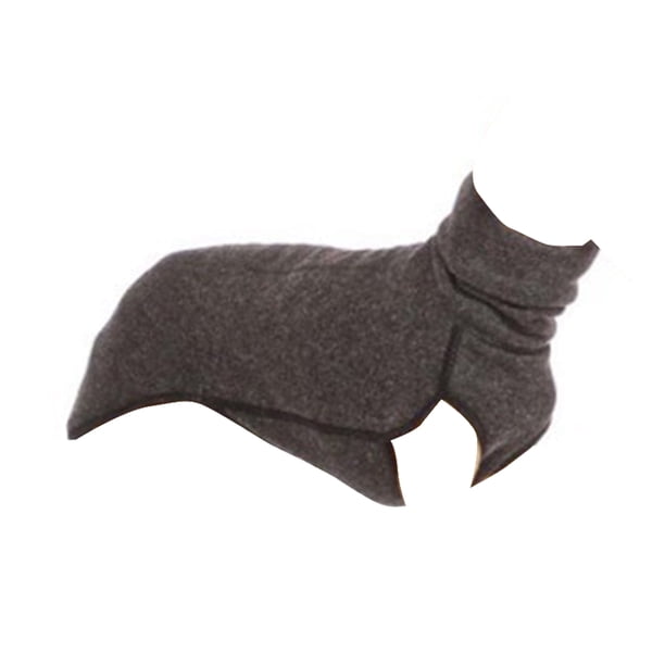 Greeniant Ropa adorable de invierno para mascotas, abrigo cálido de cuello alto para correr y viajar, suéter de Color sólido para animales pequeños, Suministros para perros Gris oscuro 3XL Greeniant PT004347-14