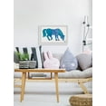 thumbnail image 6 of Marmont Hill Blue Horse by Eric Carle Framed Wall Art, 6 of 6