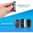 thumbnail image 4 of Key Fob Cover Compatible with Range Rover LR4 Sport Evoque Jaguar XF XJ XJL F-Pace Keychain Case Holder Protector,Black, 4 of 6