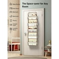 thumbnail image 4 of Yecaye 5-Shelf Over-the-Door Hanging Organizer, Beige, 1 Pack, 4 of 9