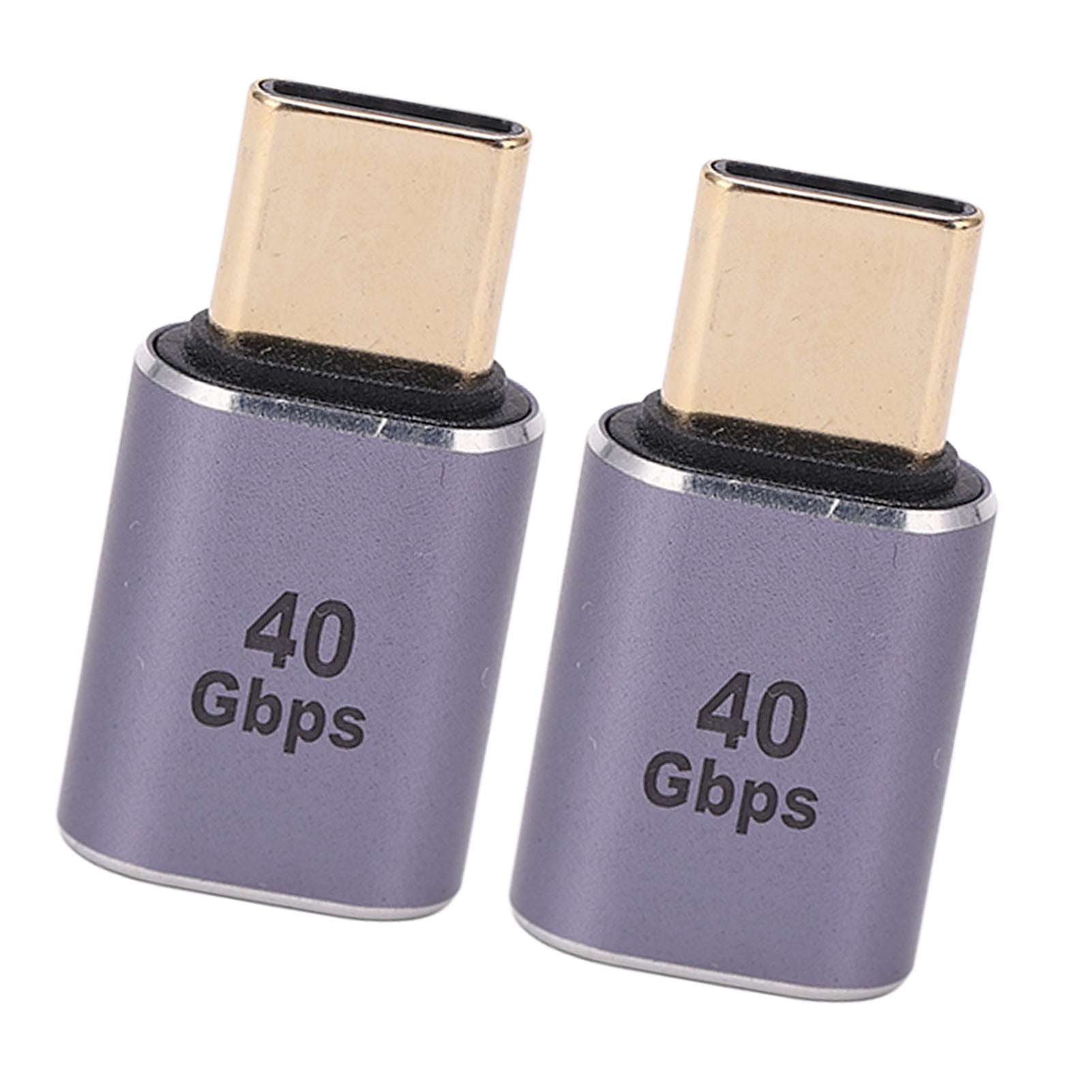 Type C Connector Adapter, 2Pcs Mini USB C Adapter Male To Female Space