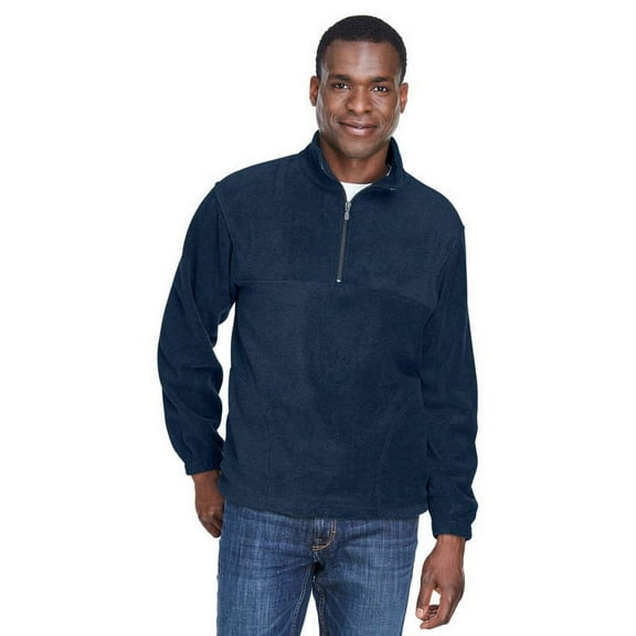 Harriton 8 oz. Quarter-Zip Fleece Pullover (M980) Navy, S