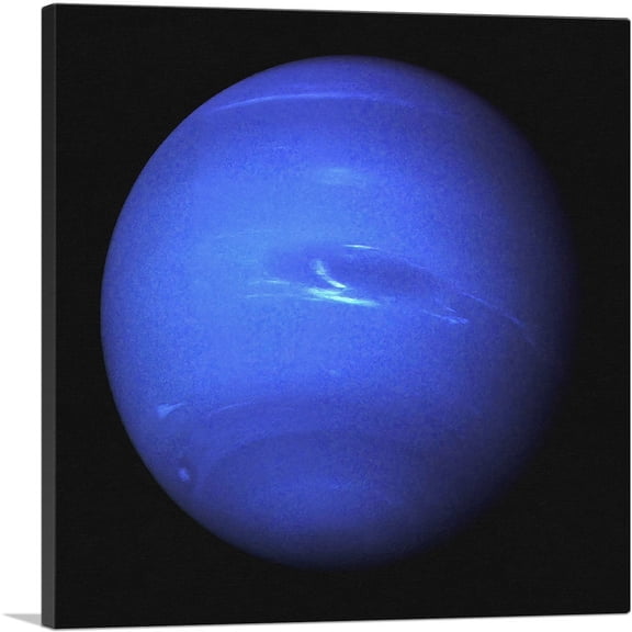 ARTCANVAS Planet Neptune Eighth Planet From the Sun Canvas Art Print - Size: 18" x 18" (0.75" Deep)