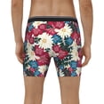 thumbnail image 4 of Salouo Beautiful Flower Pattern Men's Boxer Briefs, Soft & Breathable Underwear Elastic Waistband Briefs for Men,1-Pack, 4 of 7