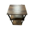 thumbnail image 5 of Toytexx Table d'Appoint à 3 Tablettes avec Rangement, Table d'Appoint Industrielle avec Cadre en Bois Rustique et Métal Noir pour Salon, Chambre, Bureau, 5 of 5