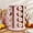 Pink, variant on Black Rotating Spice Rack Seasoning Organizer with 16 Empty Jars, Spice Containers Set with Labels and Funnel, Revolving Seasoning Rack for Kitchen Accessories (Stainless Steel,Glass)